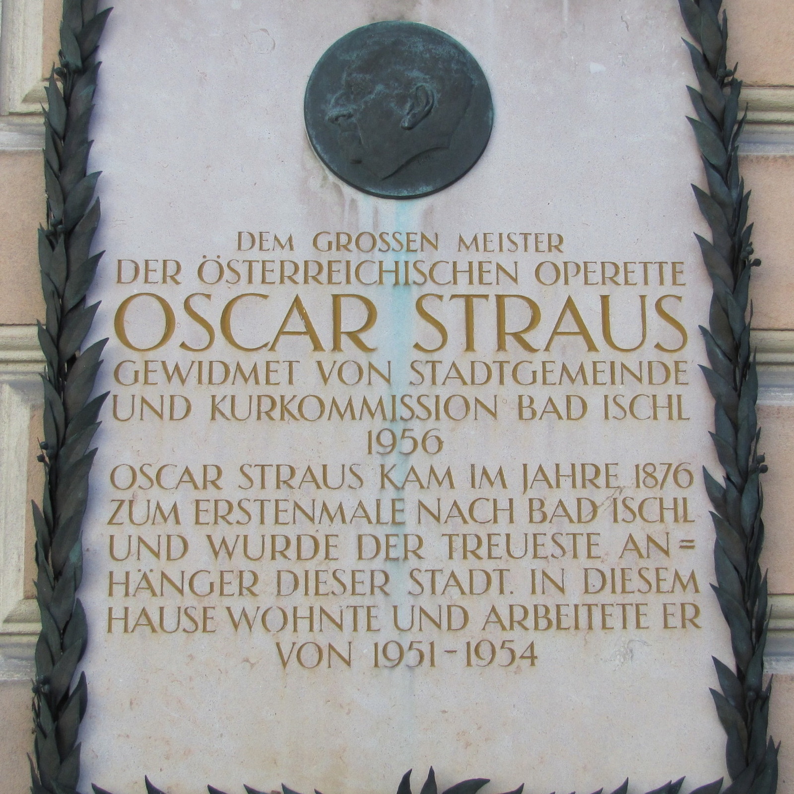 Straus Commemorative Plaque