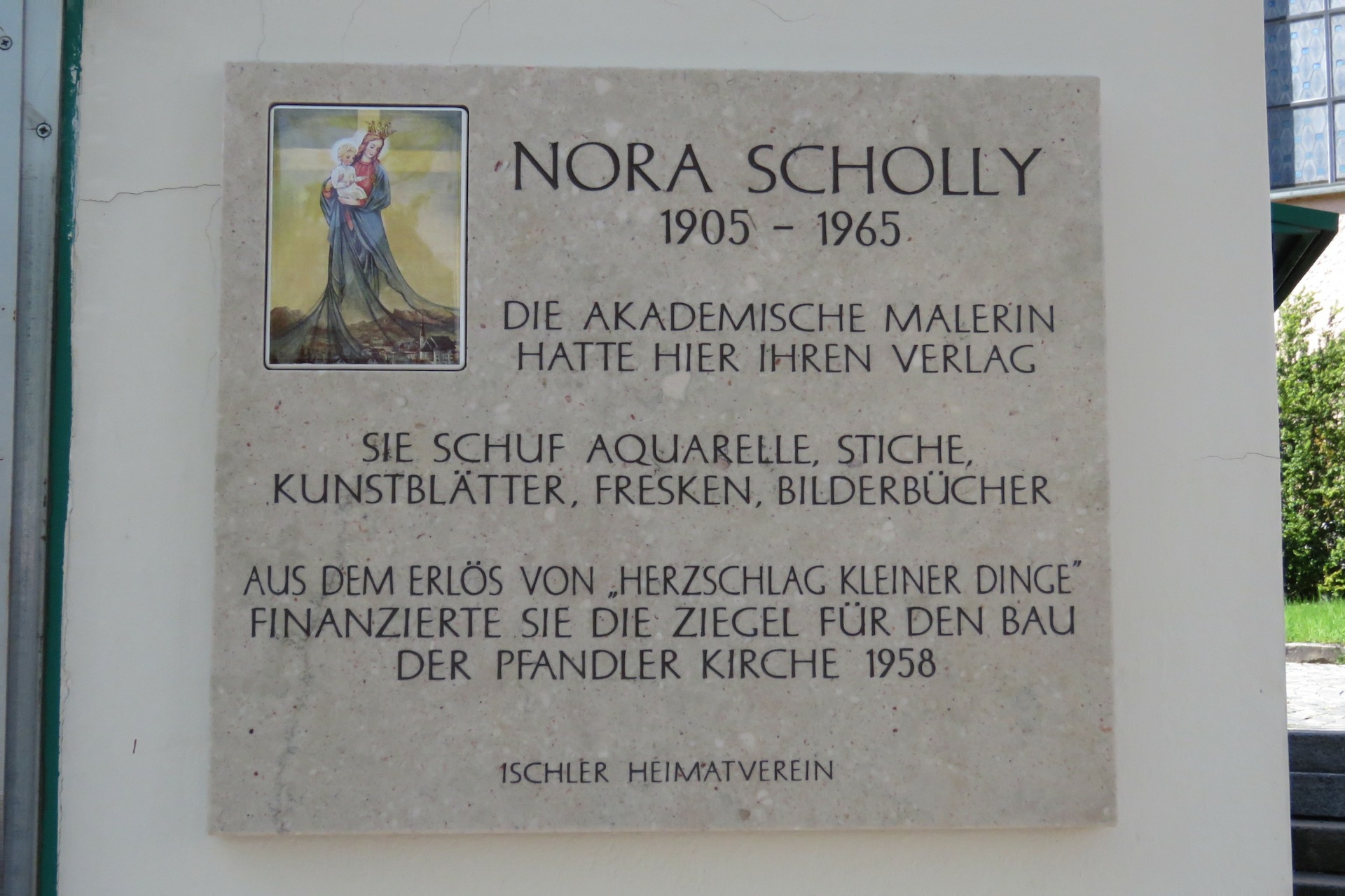 Scholly Commemorative Plaque