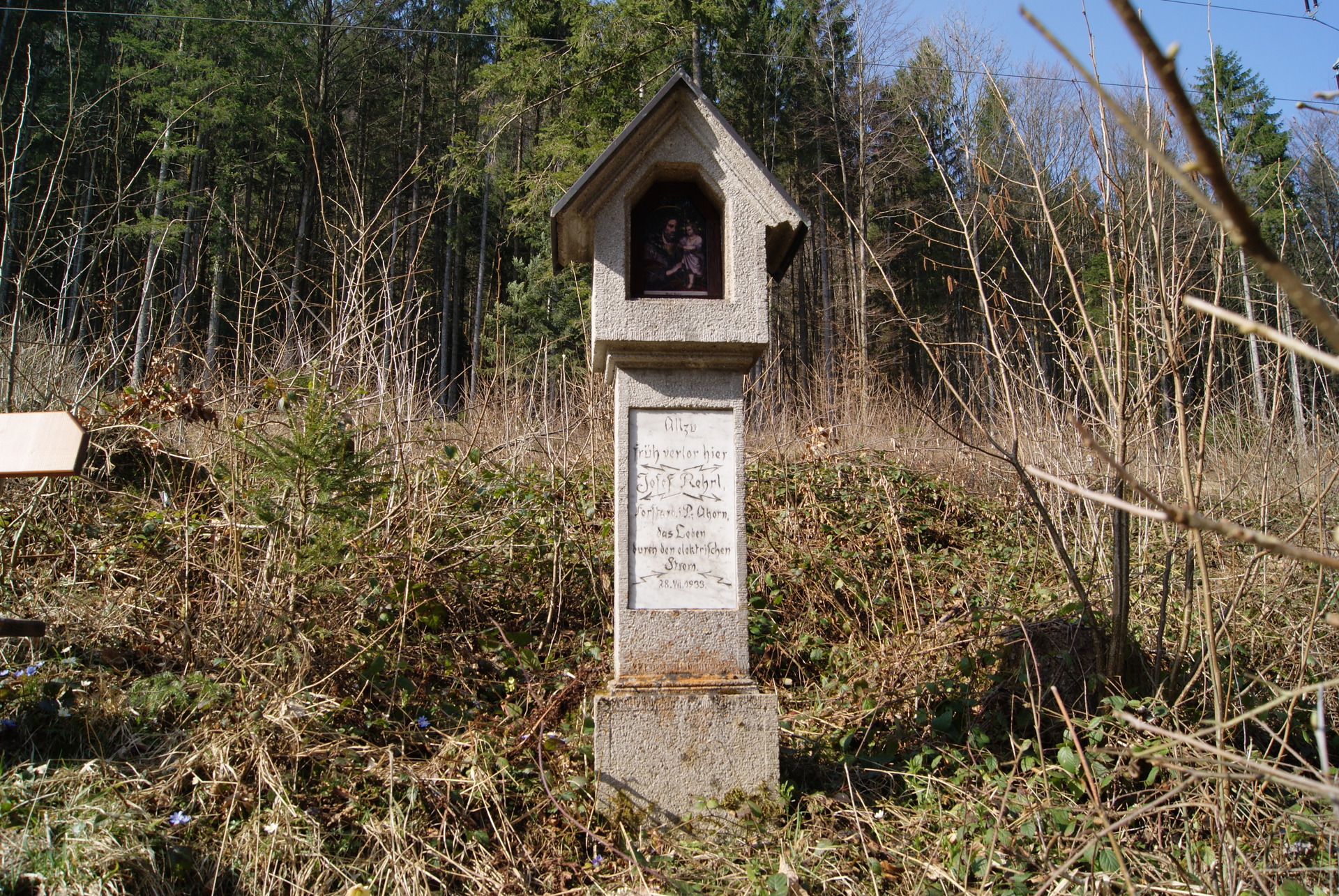 Wayside shrine on the 