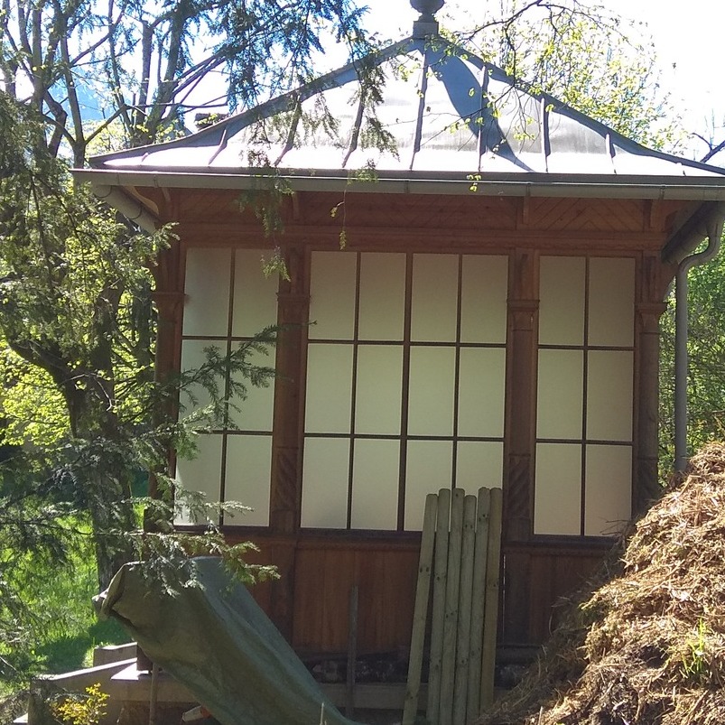 Garden pavilion at the 