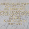 Kartousch Commemorative Plaque
