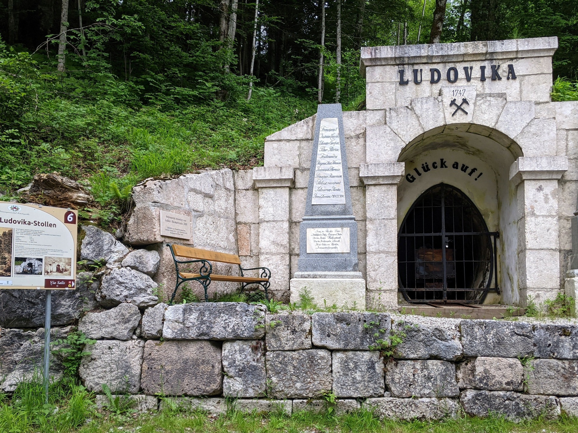 Ludovikastollen Inschrift